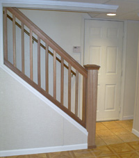Renovated basement staircase in Weymouth