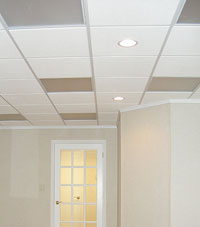 Basement Ceiling Tiles for a project we worked on in Newport, Massachusetts and Rhode Island