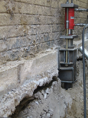 Commercial Push Pier Installation in Westerly