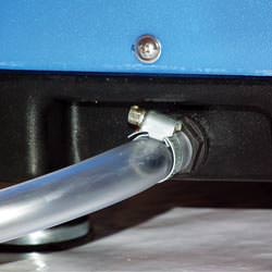 A self-draining crawl space dehumidifier connected to a sump pump system in Cape Cod