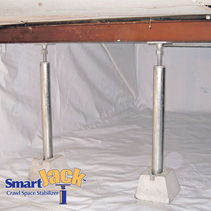 Crawl Space Structural Support Jacks Installed in Brockton, Quincy