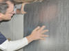 Crawl space insulation installed in Hingham on a dirt floor