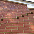 stair step cracking on a foundation wall in Providence