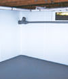 Framingham, MA and RI wet basement wall covering that tucks into a perimeter drainage system