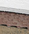 crawl space insulation installed in Amherst over our extra large drainage matting