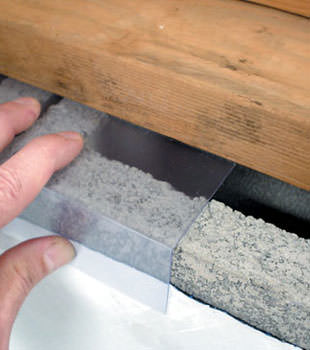 Block wall clear covering for wet crawl spaces in Shrewsbury