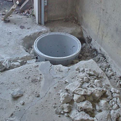 Placing a sump pit in a Weymouth home