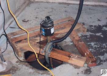 A Quincy sump pump system that failed and lead to a basement flood.