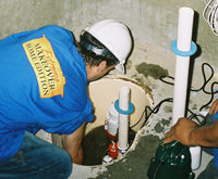 installing a sump pump and backup sump pump system in Worcester, MA and RI