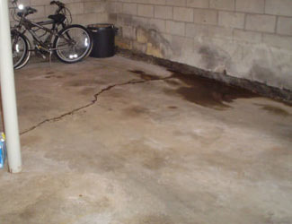 basement floor crack repair system in Massachusetts and Rhode Island