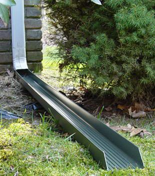 Gutter downspout extension installed in Westport